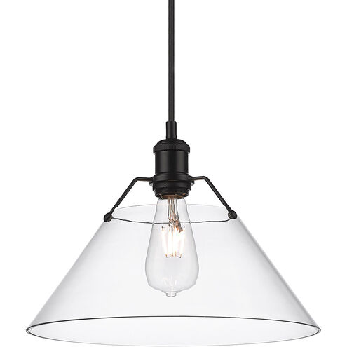Orwell 1 Light 14 inch Matte Black Pendant Ceiling Light